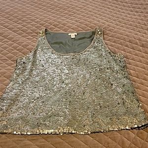 J Crew sequin top